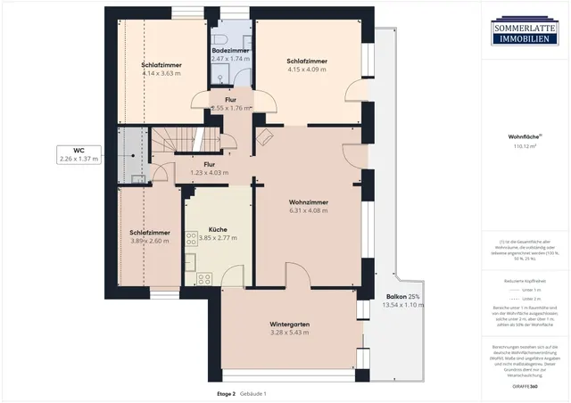Grundriss Haus 1 -DG-