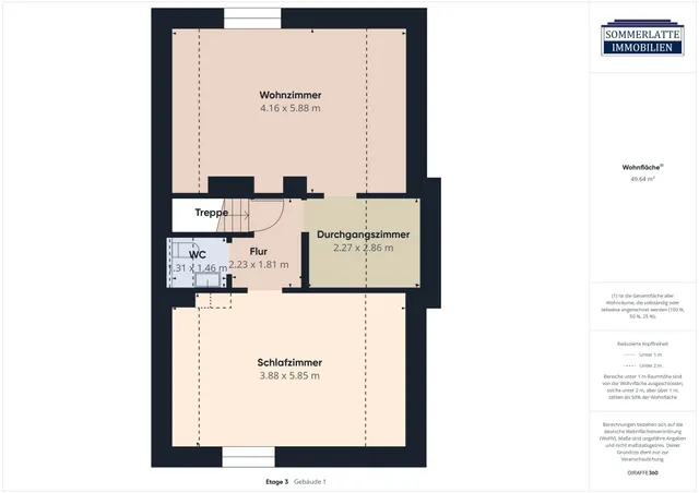 Grundriss Haus 1 -Spitzboden-