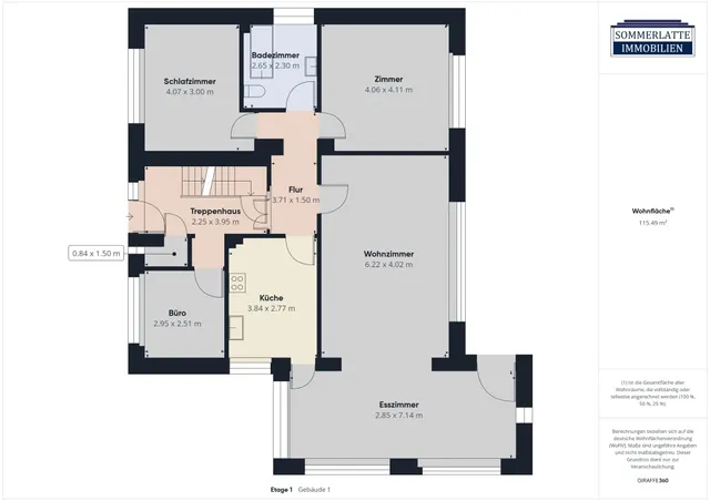 Grundriss Haus 1 -EG-
