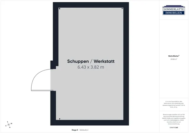 Grundriss Schuppen