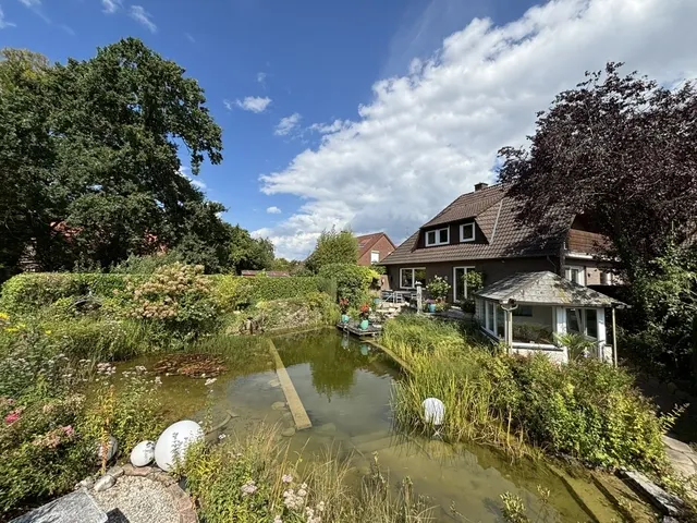 Blick auf das Wohnhaus
