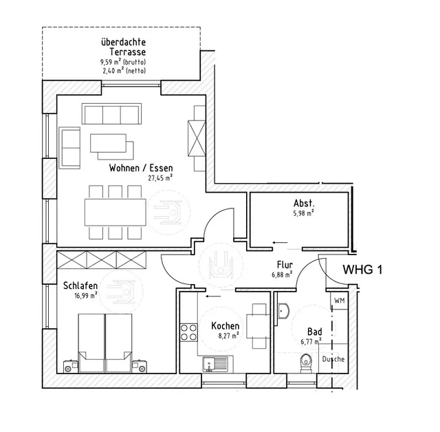 Grundriss WHG 1