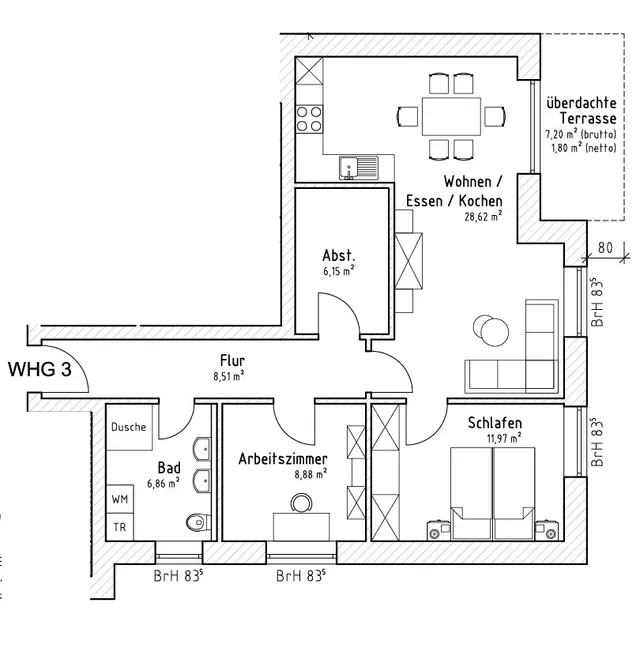 Grundriss WHG 3