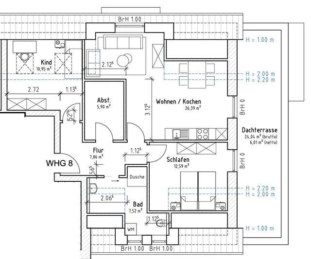 Grundriss WHG 8