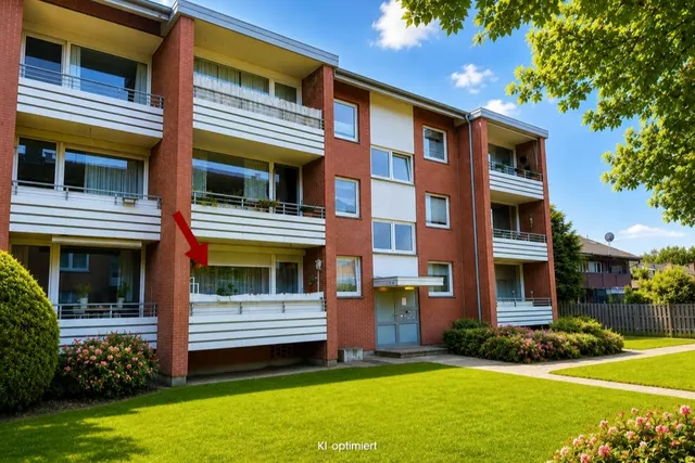 Ansicht auf den Balkon