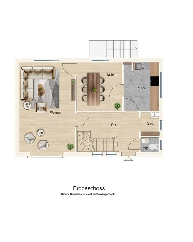 Grundriss – Großzügiges Grundstück mit Einfamilienhaus und Potenzial zur Teilung