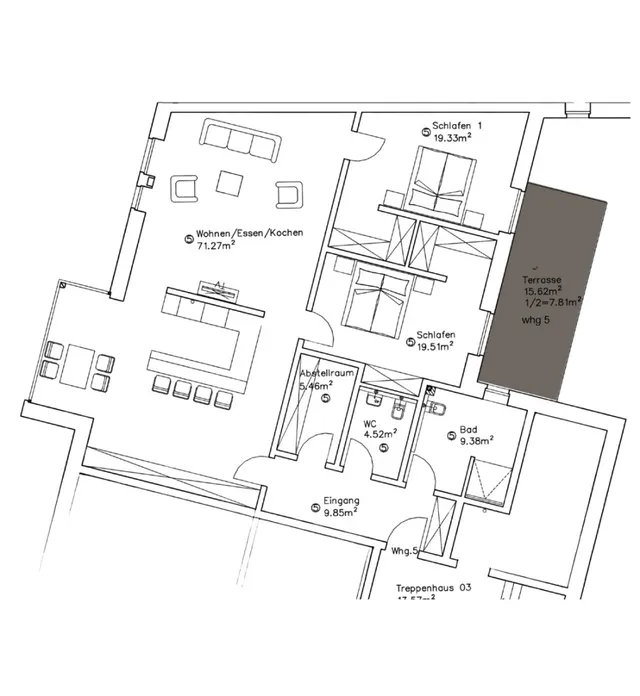 Grundriss – PROVISIONSFREI - Exklusive Erdgeschosswohnung in zentraler Lage von Haselünne!