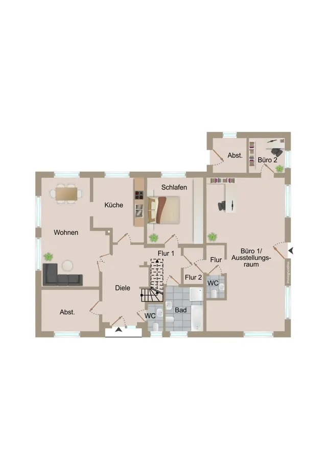 Grundriss Bungalow EG