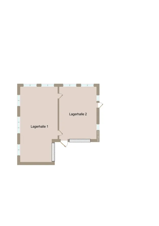 Grundriss Lagerhalle
