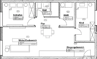 Grundriss EG Whg 2