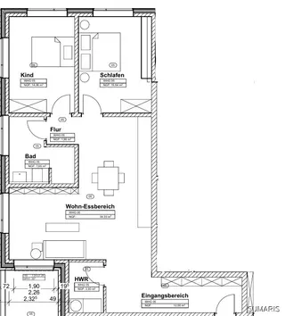 Grundriss OG Whg 6