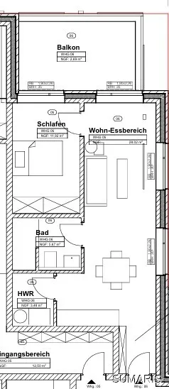 Grundriss OG Whg 7