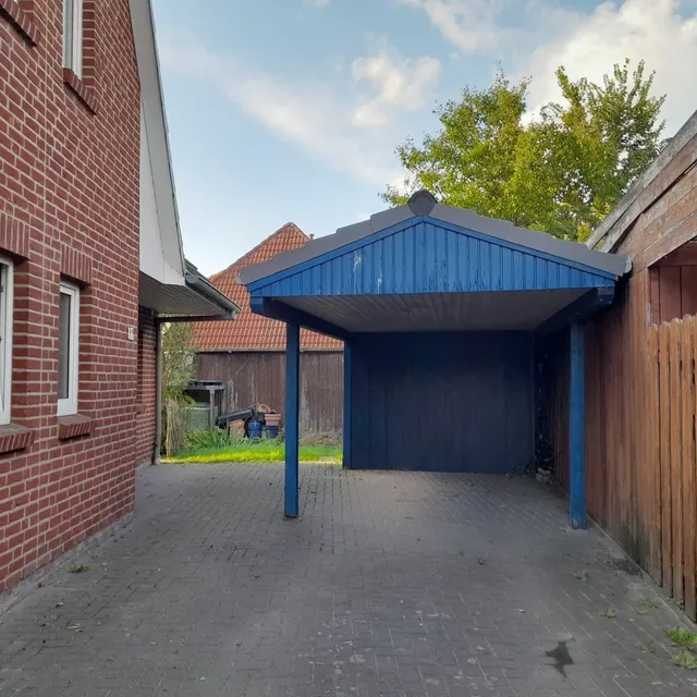 Carport mit Geräteraum