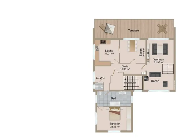 Grundriss Obergeschoss